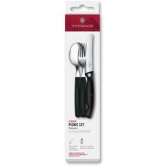 VICTORINOX Swiss Classic, picnic set, 3pcs, black