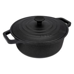 RISOLI DI MONTINI Cast iron pot 20 cm 2 ltr. with shelf LE PIGNATTE, for induction