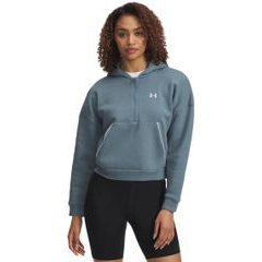 UNDER ARMOUR Rival Flc Piped HZ Hoodie-BLU