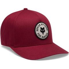 FOX Badge Flexfit Hat Cabernet