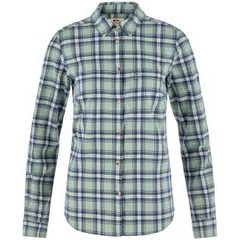 FJÄLLRÄVEN Övik Flannel Shirt W Misty Green-Eggshell