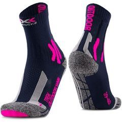X-BIONIC X-SOCKS® TREK OUTDOOR WMN MIDNIGHT BLUE/PINK/LT GREY MELANGE