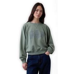 GAP 888007-03 Oversize mikina s logem Zelená