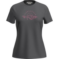 ICEBREAKER W Mer 150 Tech Lite SS Tee Sunrise Sumit, OBSIDIAN