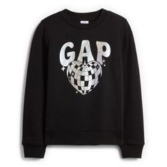 GAP 839149-07 Dětská mikina s logem Černá