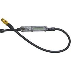 LEZYNE ABS MICRO FLOOR DRIVE HOSE W/DIGITAL GAUGE GOLD/HI GLOSS