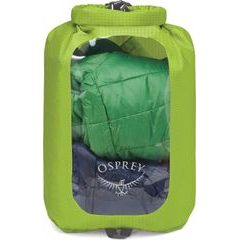 OSPREY DRY SACK 12 W/WINDOW, limon green