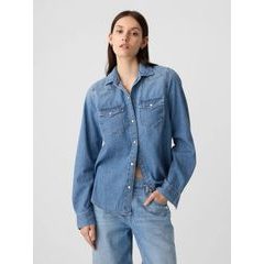 GAP 796264-01 Džínová košile western Modrá