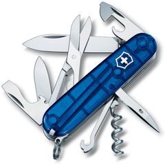 VICTORINOX CLIMBER, 91 mm, modrý transparentní, blister