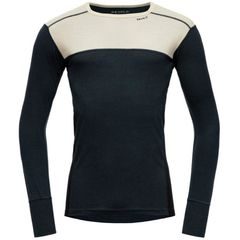 DEVOLD Lauparen Merino 190 Shirt Man, Raw White/Ink/Black
