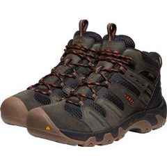 KEEN HEADOUT MID WP MEN, black olive/fossil orange