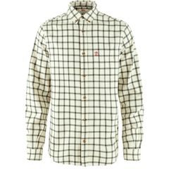 FJÄLLRÄVEN Övik Flannel Shirt M Chalk White-Laurel Green