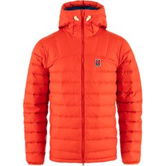 FJÄLLRÄVEN Expedition Pack Down Hoodie M Flame Orange-UN Blue