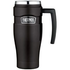 THERMOS Vodotěsný termohrnek s madlem 470ml - matně černá