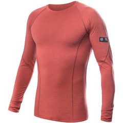 SENSOR MERINO ACTIVE pánské triko dl.rukáv terracotta