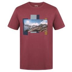 HUSKY Tee Skyline M bordo