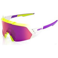 100% KORBIN® X Polished Flo Yellow Fade Purple Mirror Lens