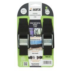 YATE Popruh s kovovou sponou 2,5x200 cm - 2 ks