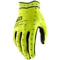 100% RIDEFIT Gloves Fluo Yellow