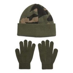 UNDER ARMOUR B Beanie/Glove Combo-GRN