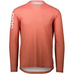 POC M's Essential MTB Lite LS Jersey, Gradient Ammolite Coral
