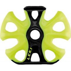 LEKI Big Mountain Binding Basket 2K 95mm, black-neonyellow