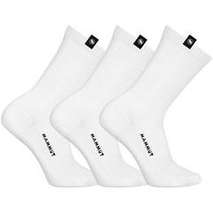 MAMMUT Everyday Crew Socks 3 Pack white-black