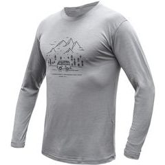 SENSOR MERINO ACTIVE VAN LIFE pánské triko dl.rukáv šedá
