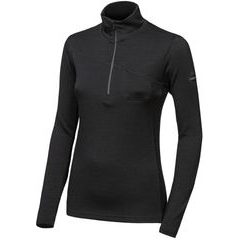 SENSOR MERINO EXTREME UP dámská mikina dl.rukáv zip černá