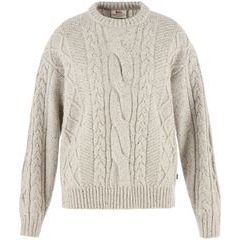 FJÄLLRÄVEN Övik Cable Knit W Chalk White