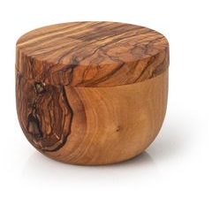 CONTINENTA Dóza s magnetickým víkem Ø ca. 9,5 cm, olivové dřevo