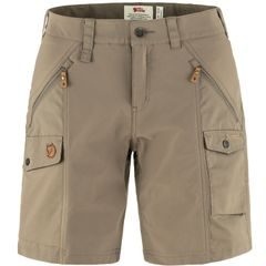 FJÄLLRÄVEN Nikka Shorts Curved W Suede Brown