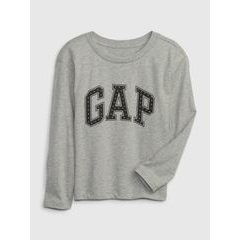 GAP 787249-01 Dětské tričko s logem Šedá