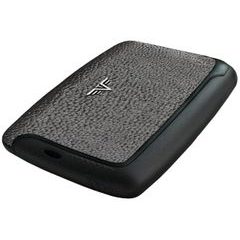 TRU VIRTU Card Case PEARL - leather Silver Stone