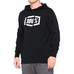 100% ICON Pullover Hoodie Fleece Black