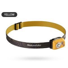 NATUREHIKE CNK2300DQ016-02 vodotěsná outdoorová čelovka žlutá