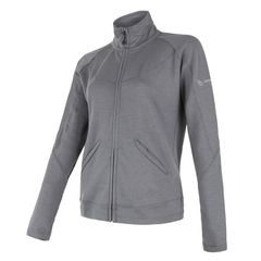 SENSOR MERINO UPPER dámská mikina celozip, šedá