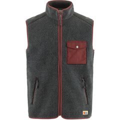 FJÄLLRÄVEN Vardag Pile Fleece Vest M Dark Grey-Maroon