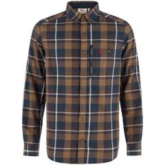 FJÄLLRÄVEN Fjällglim Regular Shirt M Wood Brown-Black Oak