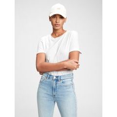 GAP 795346-01 Tričko z organické bavlny Bílá