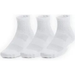 UNDER ARMOUR Unisex UA TC Qtr (3 páry)-WHT