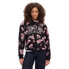 GAP 463506-99 Mikina s logem a fleece Černá