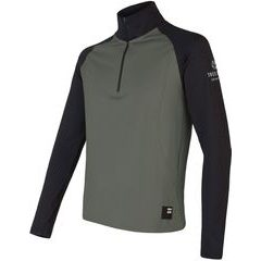 SENSOR COOLMAX THERMO pánská mikina zip olive green/černá