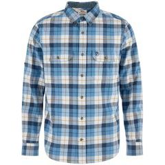 FJÄLLRÄVEN Singi Heavy Flannel Shirt M Dawn Blue-Eggshell