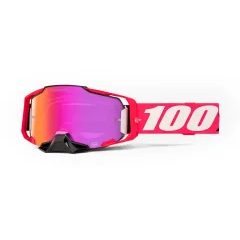 100% ARMEGA HIPER Goggle Kloug - Mirror Dark Red Lens