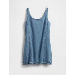 GAP 761227-00 Džínové mini šaty UltraSoft Americana Modrá