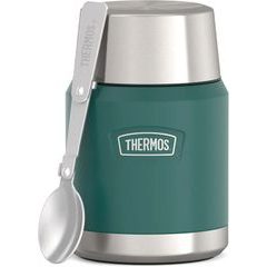 THERMOS Termoska na jídlo se skládácí lžící a šálkem 470 ml - smrkově zelená