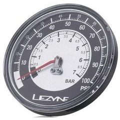 LEZYNE 100 PSI GAUGE 3.5" BLACK / SILVER