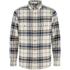 FJÄLLRÄVEN Övik Twill Shirt M Chalk White-Dark Navy