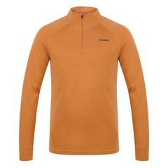 HUSKY Pánská merino mikina Aron Zip M mustard